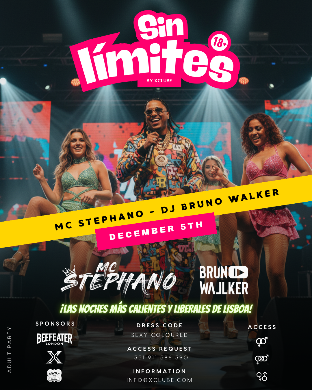 Festa Sin límites@XClube como nunca visto: ABSOLUTAMENTE IMPERDÍVEL!